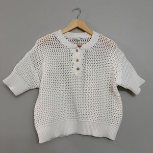 Haven Well Within Open-Knit Crewneck Sweater